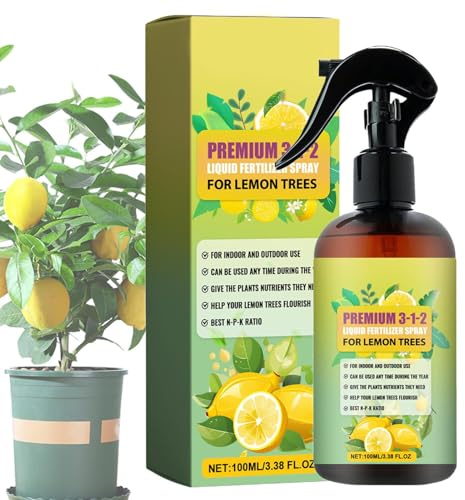 Liquid Lemon Tree Plant Fertilizer, Professional Lemon Tree Spray Mist, Gardening Fertilizer Concentrated Booster Mist For All Citrus And Trees For Healthy Leaves And Root Growth