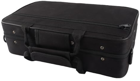 LICAEVEY Borsa per Clarinetto, Custodia per Strumenti Imbottita in Tessuto Oxford con Imbottitura in Schiuma, Doppio Scomparto per Flauto per Clarinetto, Tracolla Regolabile per Fascia da Viaggio