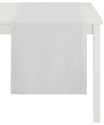 Apelt Läufer, Polyester-Baumwolle, Weiß, 48 x 150 x 0.5 cm