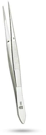 SMI 13 cm Pinzas Técnicas Rectas Puntas Serradas para Relojero Modelismo Electrónica Joyería Mecánico Precisión Acero Inoxidable