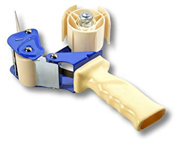 Profi-Safety Paketbandabroller/Klebebandabroller - Für 50 mm breites Paketband - Robuste Metall- + Kunststoffkonstuktion