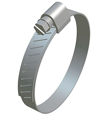 Keple Verstellbare Rohrschellen (5er-Pack) Verzinkte Schneckenrohre mit flexiblem Antrieb Rohrschellen für Kraftstoffleitungen Zertifizierter Hochleistungsstandard (50mm - 70mm)