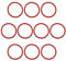 10 Stück Seitenbürsten O-Ring Antriebsriemen Kompatibel mit Neato Botvac 65 70 75 D80 D85 D3 D5 D6 D7 Staubsauger Angeschlossener Ersatzriemen
