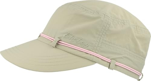 Eisley Damen Cap Kilauea Mit Upf50+ * Cooldry Innenband Atmungsaktiv & Schnell Trocknend Kordelzug, Beige/Rose, Einheitsgröße EU