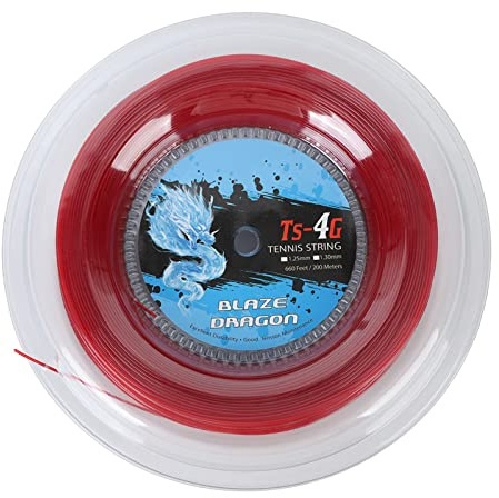 Dilwe Cuerda de Raqueta de Tenis, Carrete de Cuerda de Tenis Multifilamento de Poliéster Portátil, Equipo de Entrenamiento de Tenis para Gimnasio, Deporte Al Aire Libre
