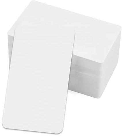 Blanko Papier Karten 200 Stück Leeren Karteikarten Visitenkarten Papier Blanko Weiß für DIY Lernen Gedächtnis Schule Büro 9 x 5,4cm