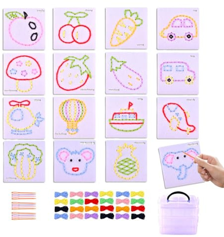 Kits Enfant Animaux À Lacer, Planche De Laçage