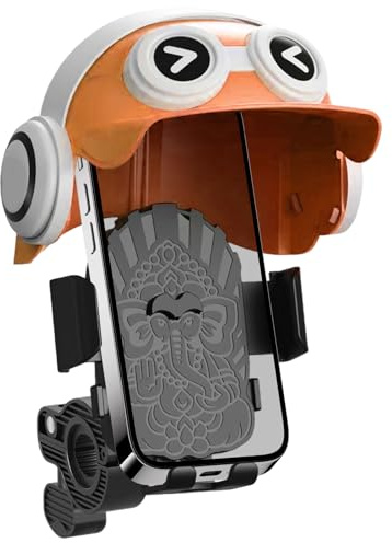 Generisch Supporto per cellulare per bicicletta | Supporto per cellulare per bicicletta con casco, accessori per bicicletta per videotelefonia GPS navigazione intrattenimento durante la guida e i