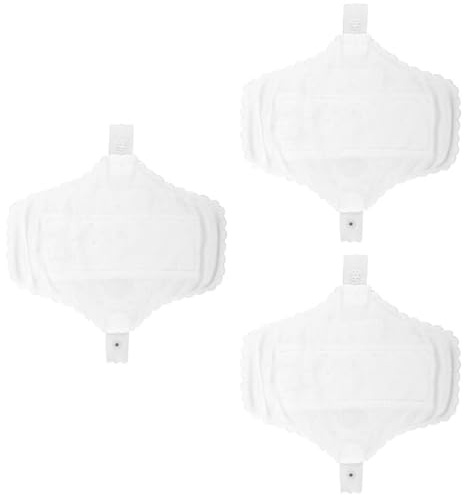 CHILDWEET Compresas de Algodón Reutilizables Lavables 18 Cm 3 Unidades Detalle de Encaje para Mujeres Uso Diario y Viajes Protección Antideslizante para Ropa Interior