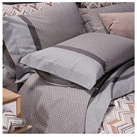 Caleffi - Completo Letto Matrimoniale con Lenzuola Matrimoniali Cotone 100% 240x280, Lenzuolo con Angoli Matrimoniale Coprimaterasso Sotto 180x200 per Materasso Alto 25cm, 2 Federe Cuscino Letto 50x80