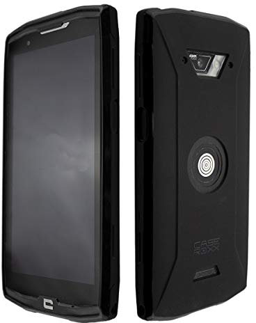 caseroxx TPU-Housse et Film de Protection de l'écran pour Crosscall Core-X4, Set (TPU-Housse de Coloris Noir)