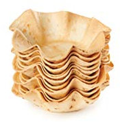 Unica Il Cestino di Pane, piatti di pane commestibili, Cestino Mignon, 15 cm diametro, 18 cestini