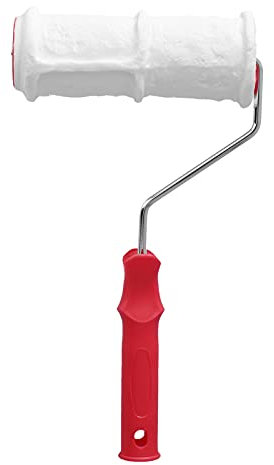 Ziegelprägewalze für Wanddekoration und Betonstrukturwand mit Griff und Ziegelmuster Nachahmung, Prägezylinder für Malerwalze, Haushaltsgummi Farbwalze