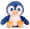tachi Plüschtier Pinguin 25 cm, Wasservogel Kuscheltier blau, Stofftier Vogel groß, Blau Weiß