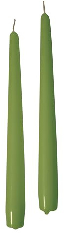 Cereria Di Giorgio - 12 Candele Coniche - Ø 2,2 cm h. 30 cm - Verde Oliva
