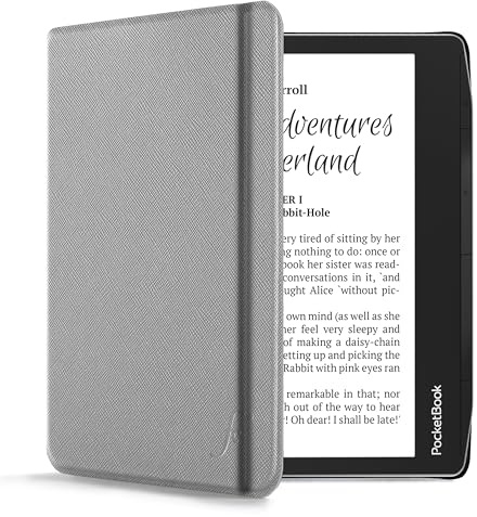 Forefront Cases Fodral för PocketBook Era och PocketBook Era Color (Färg) (utkommen 2022, 2024) - Tunn, Lätt, Skydds-Fodral mid Automatisk Sömn/Väckning funktion (Skal) - Grå