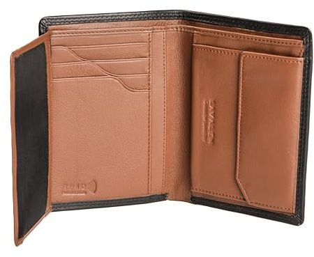 Lavalen Carteras para Hombre Piel – Hecha a Mano - Monedero Tarjetero Vertical Cuero - La Cartera Hombre Piel Genuina - Billeteras con RFID - Wallets for Men - Regalos Originales.