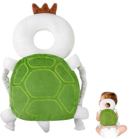 Protector de cabeza para bebé, cojín protector para la cabeza del bebé, cojín protector ajustable para niños pequeños gatear y aprender a caminar, reposacabezas para niños de 4 a 24 meses