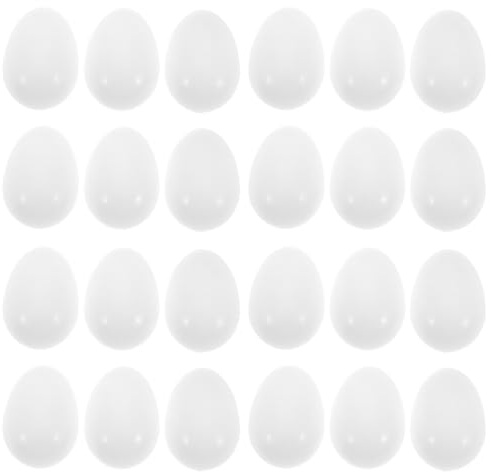 SHINEOFI Œufs Plastique Solide pour Perroquets 30 Pièces Taille Standard pour Aide à L'éclosion et Élevage d'oiseaux Exotiques en Captivité