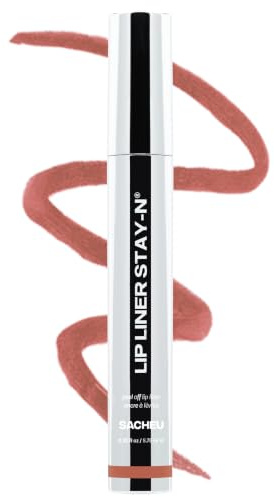 Sacheu Lip Liner STAY-N Peel Off Lip Stain, Longwear, p-INKED (Jumbo) | Water-resistant, transfer & smudge-proof, lip tint with hyaluronic acid & vitamin E for conditioning benefits, matte finish