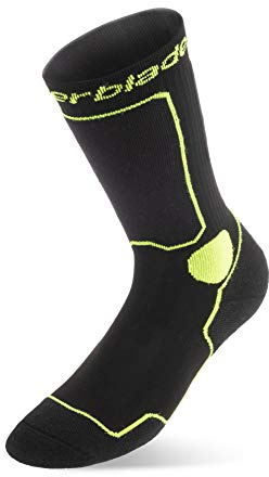 Rollerblade Performance Men's Socks, Inline Skating, Multi Sport, Black and Green, Size Large
