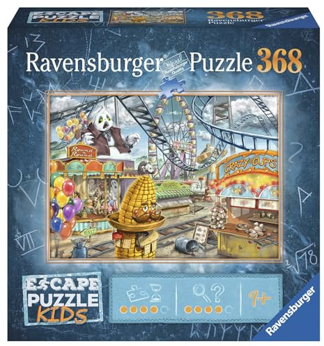 Ravensburger Escape Room Mystery Logic Jigsaw Puzzles for Kids Age 9 Years Up - Amusement Park - 368 Pieces