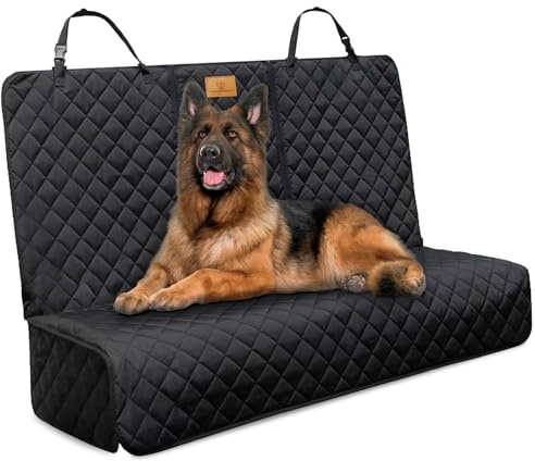 AMZPET Dog Car Seat Cover for Wide Back Seat, NonSlip, Heavy-Duty,143cm