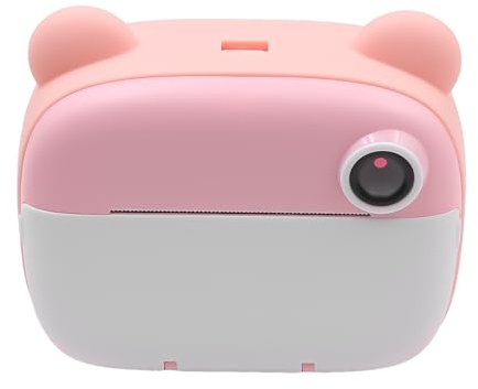 WANGCL 2,4-tums snabbkamera för barn, snabbkamera med tryckpapper med 32 G SD-kort 1080P HD barnkamera, leksaker dubbellins selfie-kamera (rosa)