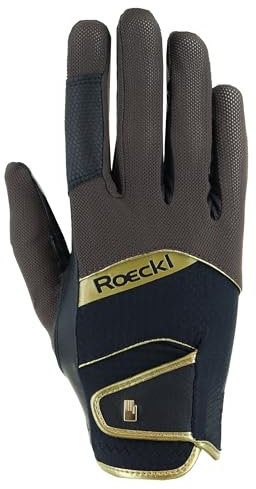 Roeckl Sports Reithandschuh Millero, Freizeit Sommer Handschuh, Braun/Schwarz 7