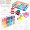VMUTGA 8200 Stück Bügelperlen Set, Steckperlen 5mm für Mädchen Kinder 48 Farben, mit Bügelperlen Platten, Aufbewahrungsbox, DIY Bastelperlen Set Kinder, Geburtstag Geschenk für Kinder