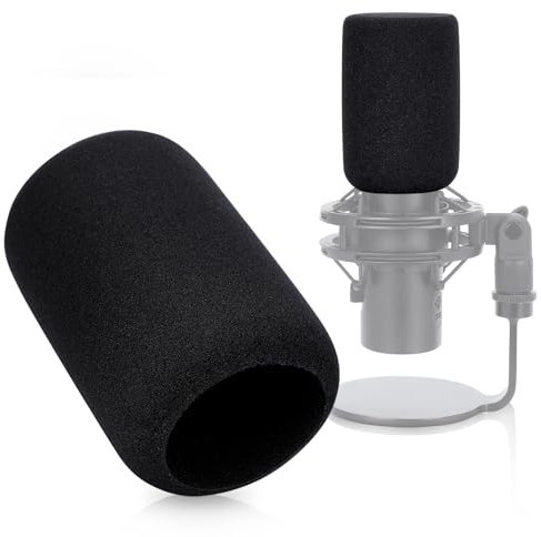QuadCast 2 Popschutz - Mikrofon Pop Filter Schaumstoff Profi Mikro Windschutz Schallschutz Kompatibel mit HyperX QuadCast 2 S Mic Schutz von YOUSHARES