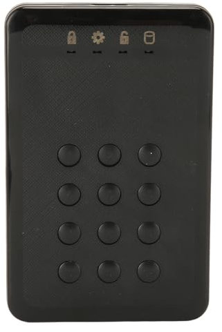 Generic Carcasa de Disco Duro Externo Cifrado, Transferencia de Disco Duro de USB3.0 Transferencia Duradera de 2.5 Pulgadas de Alta Velocidad para Laptop