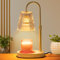 Candle Warmer Lamp with Timer: Electric Melting Light for Wax Jar Candles Height Adjustable Flameless Burner Candle Heater for Indoor with 2 Bulbs Exquisite Birthday Presents New Home Gifts