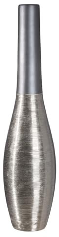 GILDE Grand Vase décoratif, de Sol, Taille XL, en céramique, Moderne, sur Pied, Hauteur : 73 cm, diamètre : 17 cm, idéal comme Cadeau pour Femme, fête des mères