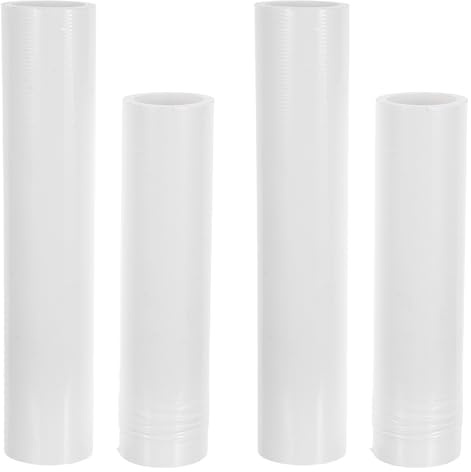 Homoyoyo Recambios de Rodillo Quitapelusas Antiestático Adhesivo 8 y 10 Pulgadas 4 Unidades para Limpieza Industrial y Doméstica Eliminación Eficaz de Polvo y Pelusa
