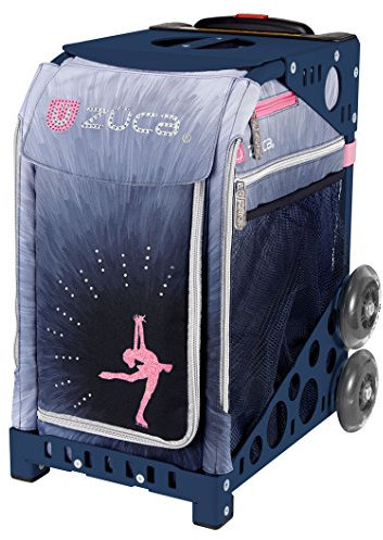 ZUCA Ice Dreamz Lux Sport Insert Bag and Navy Blue Frame with Flashing Wheels