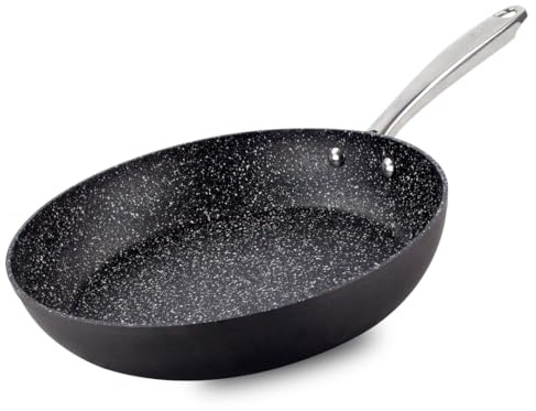 Scoville Performance NEVERSTICK+ 28cm Frying Pan, Non-Stick Frying Pan, Suitable for All Hobs Including Induction, Oven Safe to 260°C, Dishwasher Safe, PFOA Free, Thick Gauge Aluminium, Black