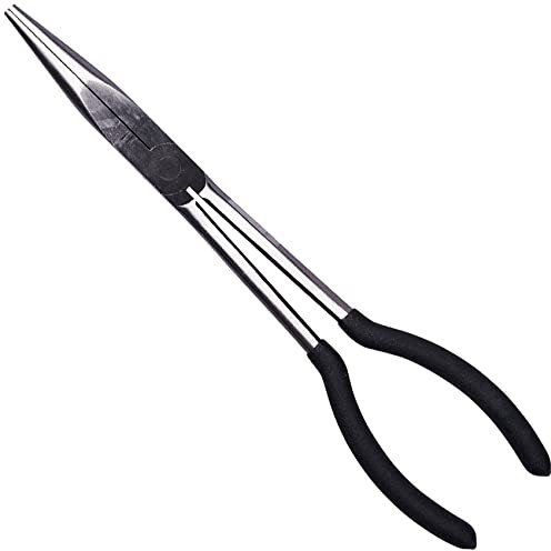 11 LONG Nose Plier Straight Tip Professional Extra Large Heavy Duty Car Mechanic Garage Workshop Vehicle Repair DIY Hand Tools UK FREE P&P