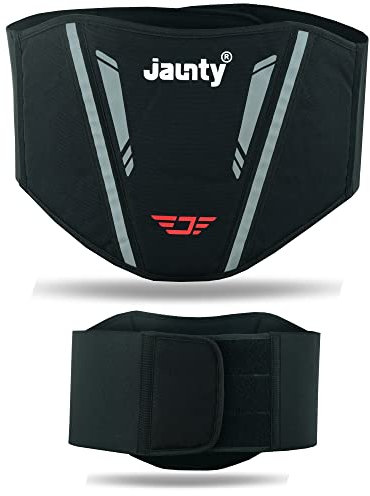 JAUNTY Motorrad Nierengurt Rückenstütze zur Linderung von Schmerzen im unteren Rücken für Männer und Frauen Lendenwirbelstützgürtel Atmungsaktives Design für Training, Ischias (Large)