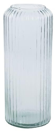 URBNLIVING 36cm Large Tall Decorative Glass Vase Flowers Arrangement Vertical Line Design