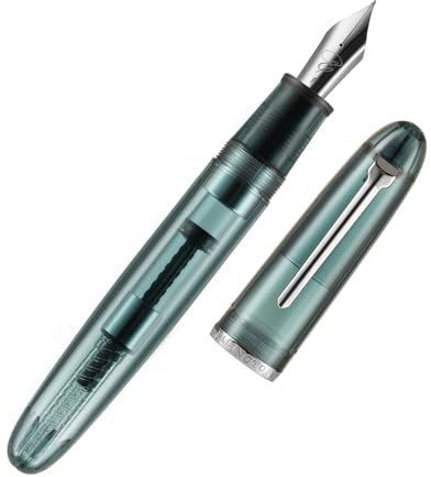 Clarity Transparent Fountain Pen Set – Available in 3 Nib Sizes and 4 Colors, Includes Ink Converter, Elegant Gift Box, – Premium Quality Writing Instrument, 1 Year International Warranty