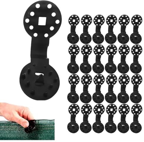 Clips de Fixation pour Bache,Clips pour Toile D'ombrage,Clips Plastique pour Toile ombrage,Clips Plastiques pour Toile d'ombrage,Filet Clips de Filet d'ombrage de Serre,Clips pour Voile d'ombrage,50PC
