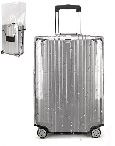 GADITIEK kofferschutzhülle kofferhülle Protektoren Gepäck Schutz für den Trolley-Koffer Klar PVC Wasserdicht (28 Zoll Heavy-Duty koffer schutzhülle)