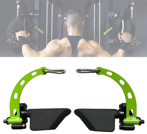 IBOWZ Multi-Grip Wide Lat Pull Down Bar, Cable Pulley System Machine Neutral Grip Handle T-Bar Row Landmine Attachment