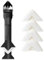NHQZ Spatola per silicone per togli silicone, Rimuovi silicone, Rimuovi silicone doccia per Bagno, Cucina, Finestra