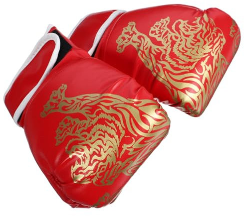 TOYANDONA Pu Kinder Boxhandschuhe mit Verbreitertem Handgelenkschutz Thai Trainingshandschuhe aus Eva Bequem und Formbeständig für Kickboxen und Sparring