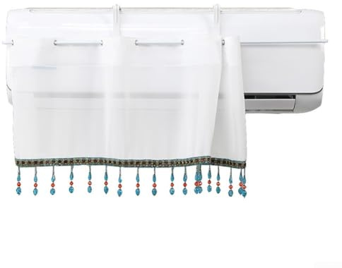 Deflector de aire acondicionado, deflector perforado para aires acondicionados, deflector resistente al viento y funcionamiento silencioso para hogares y oficinas