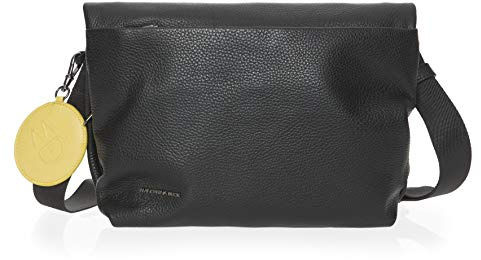 Mandarina Duck Damen Mellow Leather Umh ngetaschen, Schwarz, 32x33x5 (L x H W) EU