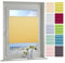 ourdeco® Plissee / 075 x 150 cm (Breite x Höhe) Lemon Yellow/lichtdurchlässig, Blickdicht/verspannt/zum Klemmen und Montage ohne Bohren