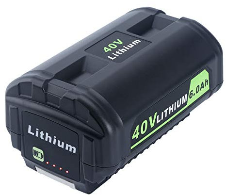 Biswaye 40V 6Ah Lithium Battery Replacement for Ryobi 40V Battery OP4040 OP40601 OP4026 OP40261 OP40401 OP40501 OP4015 OP40602 OP40404 OP40603 Compatible with Ryobi 40 Volt Cordless Power Tools